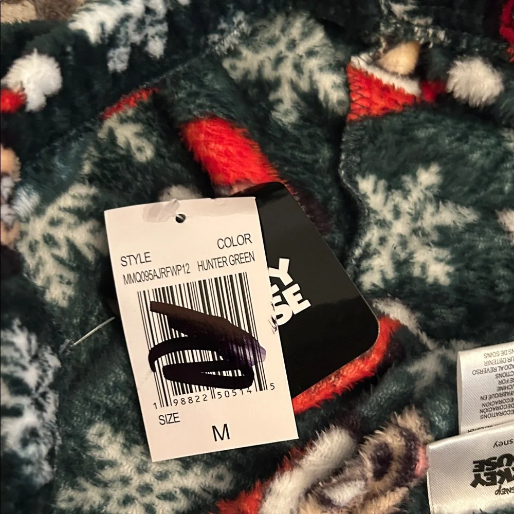 Disney Womens Holiday Fleece Shorts - Black and Red - Picture 3 of 3